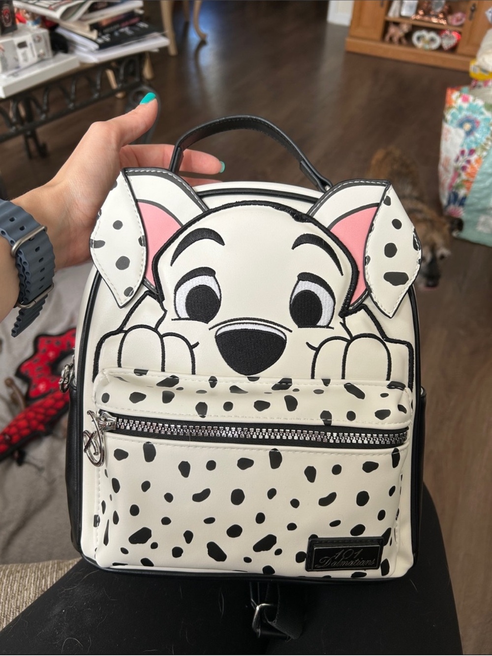 NWT Disney 101 Dalmatians Mini Backpack - White & Black